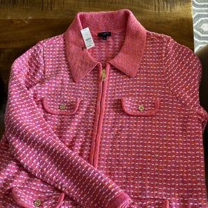 Talbots zip up sweater